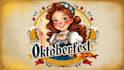 make awesome oktoberfest girl logo with free source file
