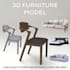 create 3d furniture models, realistic renders, and technical drawings