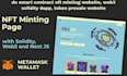 do smart contract nft minting website, web3 solidity dapp, token presale website