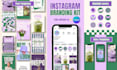 design custom instagram post, story, branding kit on canva