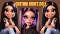draw custom bratz doll cartoon character barbie doll for you