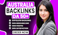 do 100 australian guest posts, au backlinks on high da australia link building