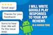 write google play responses to your app reviews in a human tone