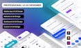 do UI UX design, website, dashboard and mobile app UI UX design