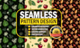 create elegant textile seamless patterns
