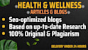 write an engaging health and wellness article