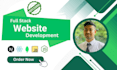 build a fullstack website or custom web application