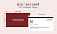 design professional business card design with print ready files