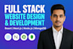 develop a professional ai powered or business website as a full stack developer