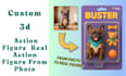 custom 3d action figure  real action figure from photo