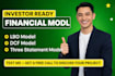do financial model, business valuation, budget, projections, lbo model,dcf model