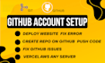 setup website using github, fix errors add features deploy on railway vercel aws