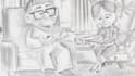 create 2d line art animation, frame by frame animation