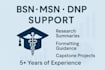 support dnp, msn, bsn projects with spss and excel research guidance