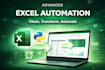 build excel automation and data processing solutions