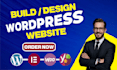 create a professional wordpress website for your business