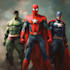 create comic book illustration, superhero comic book manga