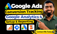 do google ads conversion tracking ga4 ecommerce tracking lead tracking reporting