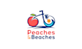 design modern peaches to beaches logo