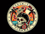 design custom skull summer ostrich logo