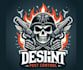 design unique skull pest control logo