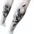 create sleeve tattoo design in geometric style