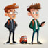 do custom cartoon illustration or character