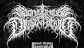 design death metal logo with texture and chrome effect
