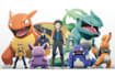 draw pokemon team with you as trainer in outstanding quality