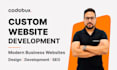 do custom website development full stack website front end web developer
