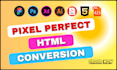 convert PSD to HTML, xd to html, figma to HTML, pdf to HTML