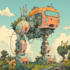 draw sci fi , cyberpunk , mecha, fantasy character design