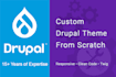 create a custom responsive drupal theme from scratch