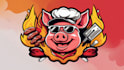 create awesome BBQ pig logo with unlimited revisions