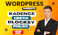 design or redesign your hestia, phlox, kadence, or blocksy wordpress website
