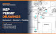 design mep plumbing hvac design electrical drawing