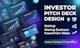 design investor pitch deck startup and business presentations