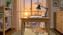 create aesthetic ai lofi ambience video for background