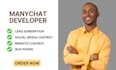 create manychat  chatbot, manychat developer, manychat, chatbot