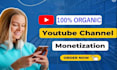 do organic youtube video promotion and channel monetization