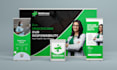 design a professional trade show booth or table cover and roll up banner