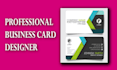design a professional and modern business card