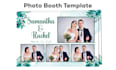 design customize photo booth template and 360 booth overlays