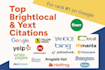 do top local seo citations from brightlocal yext and moz