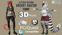 create a custom vrchat avatar 3d model furry anime