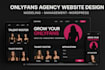design onlyfans agency website, wordpress website, modeling, management website