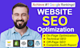 do monthly website SEO optimization for wordpress, wix, shopify, webflow, weebly