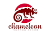 design a chameleon, animal, mascot logo