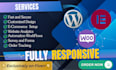 develop a responsive and modern website using HTML, CSS, javascript and cms