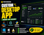 develop a javafx, electron or python desktop application